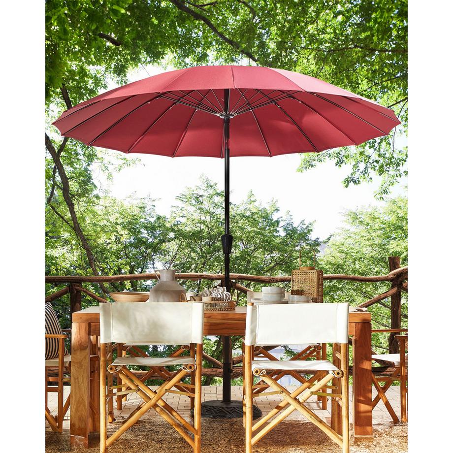 Beliani Marktschirm aus Stoff BAIA  