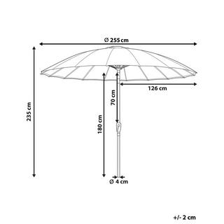 Beliani Parasol de jardin en Tissu BAIA  