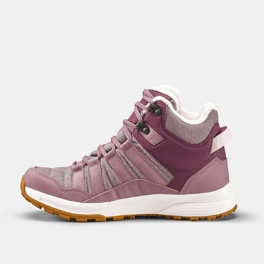 QUECHUA SH100 X-Warm Chaussures de randonnée hivernales imperméables mi-montantes pour femme  