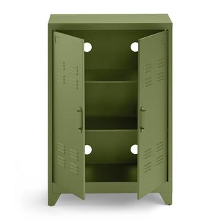 La Redoute Intérieurs Armoire basse 2 portes en métal acier  