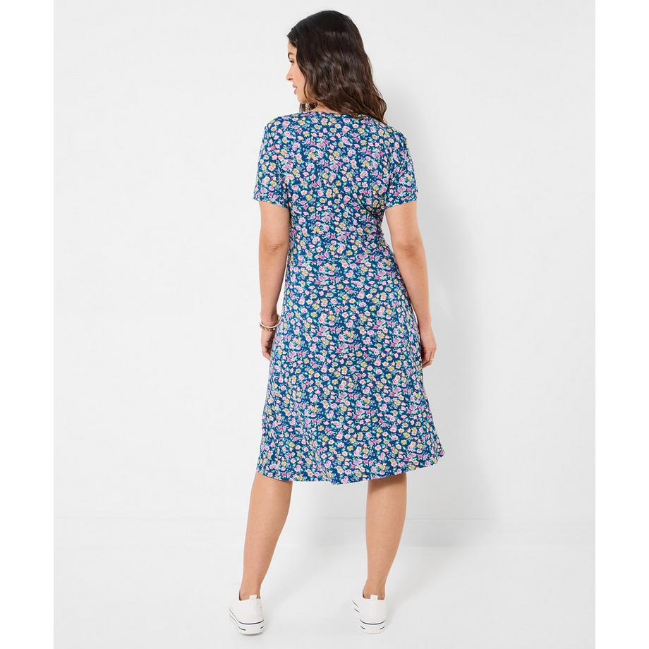 Joe Browns Jerseykleid mit Blumenmuster und Wickeloptik  