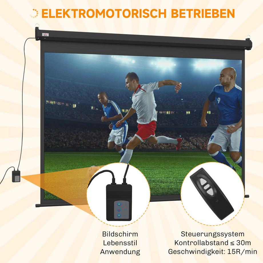 HOMCOM  Beamer-Leinwand 