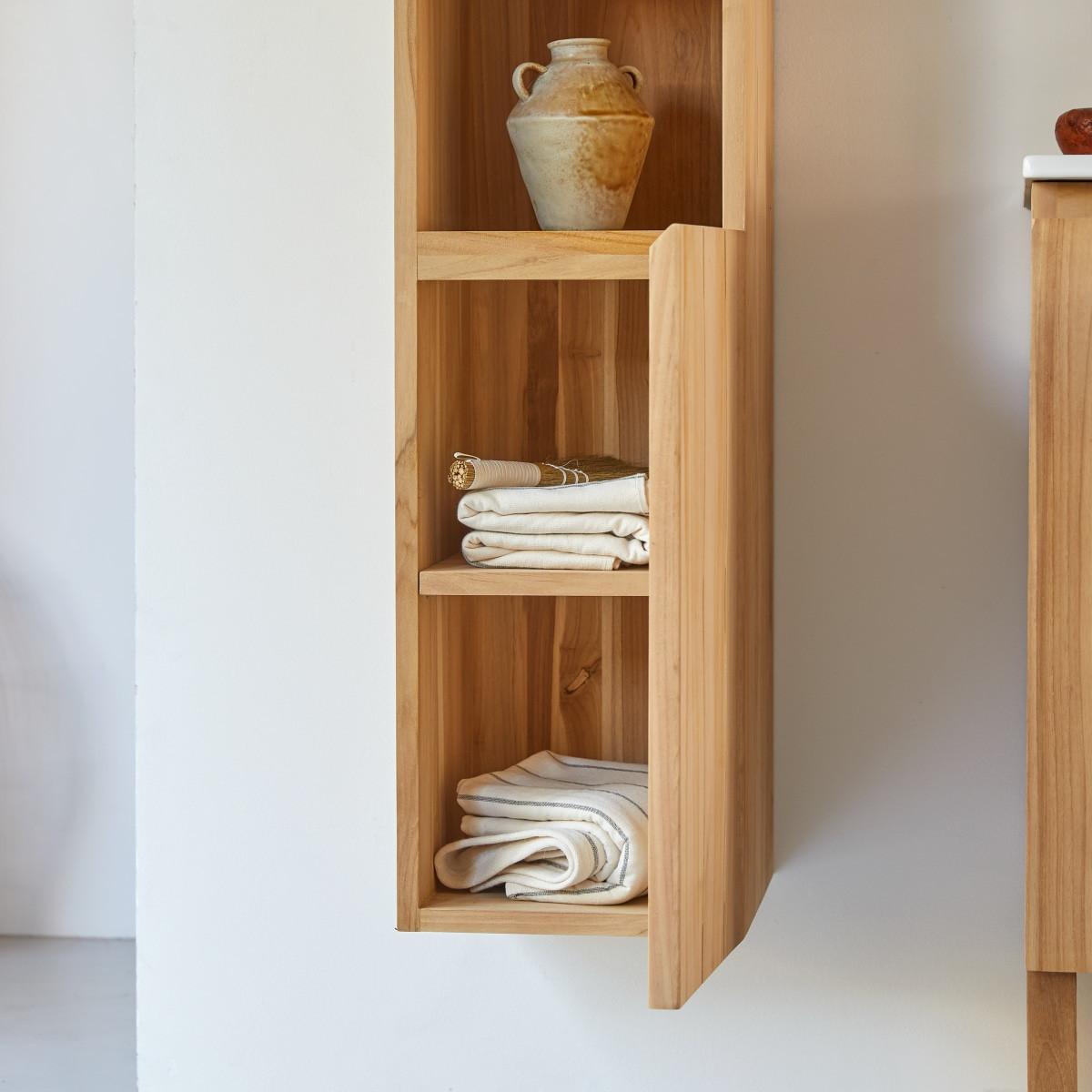 Tikamoon Hochschrank aus massivem Teakholz Jill  