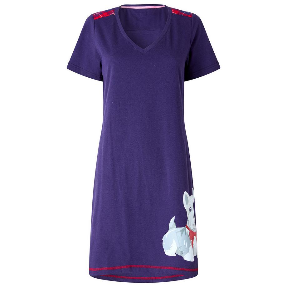 Joe Browns Kariertes Winter Jersey Nachthemd  