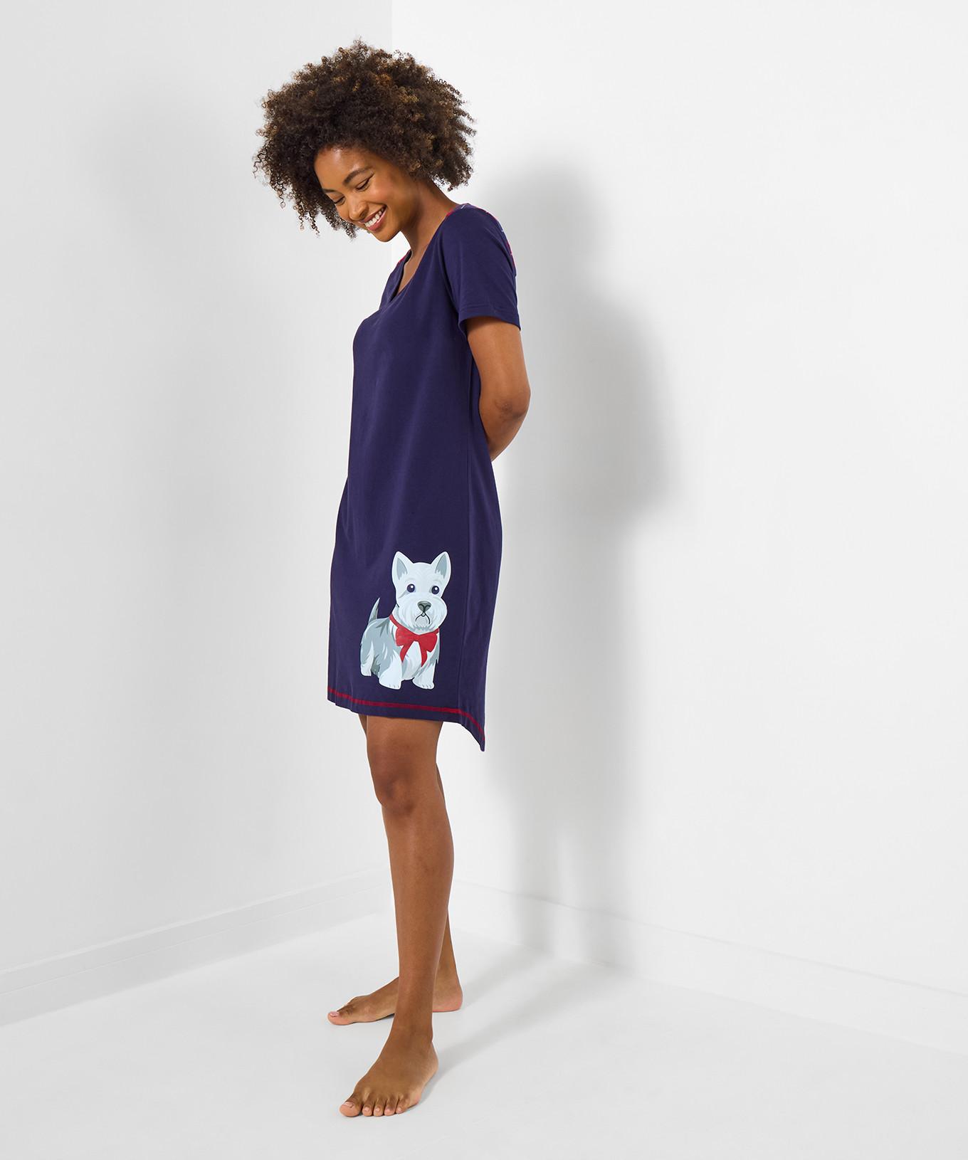 Joe Browns Chemise de Nuit Hiver Jersey à Carreaux  