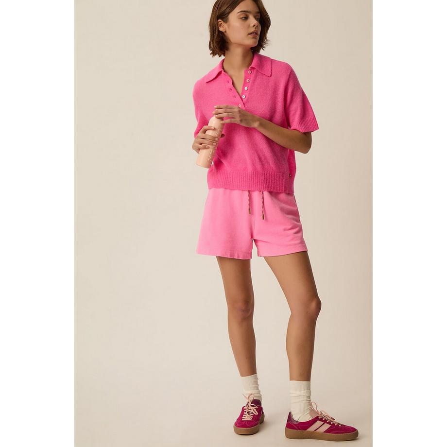 Des Petits Hauts Cowboy Maglione Collo Polo Maniche Corte  