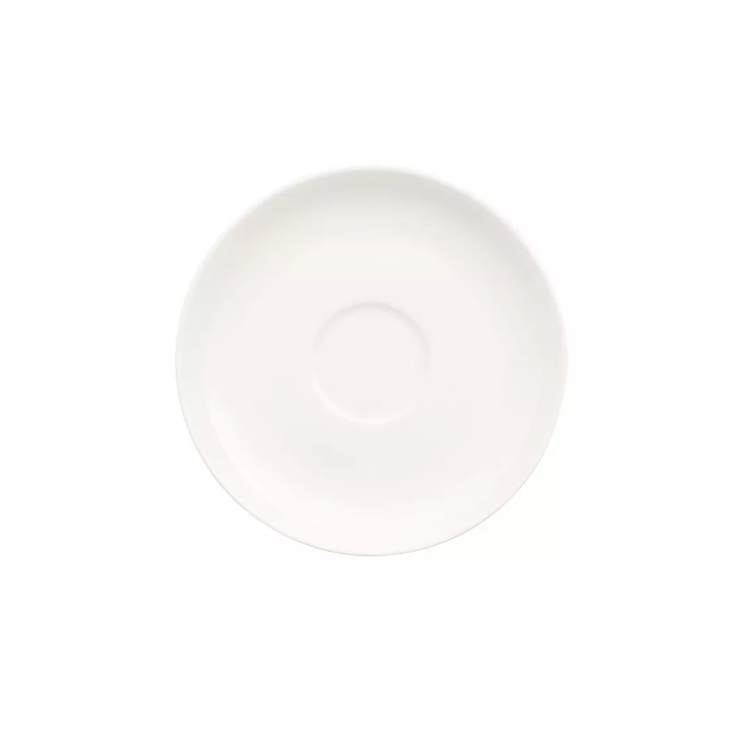VILLEROY & BOCH Cafe au lait/Suppen-Untertasse Royal 18cm weiss