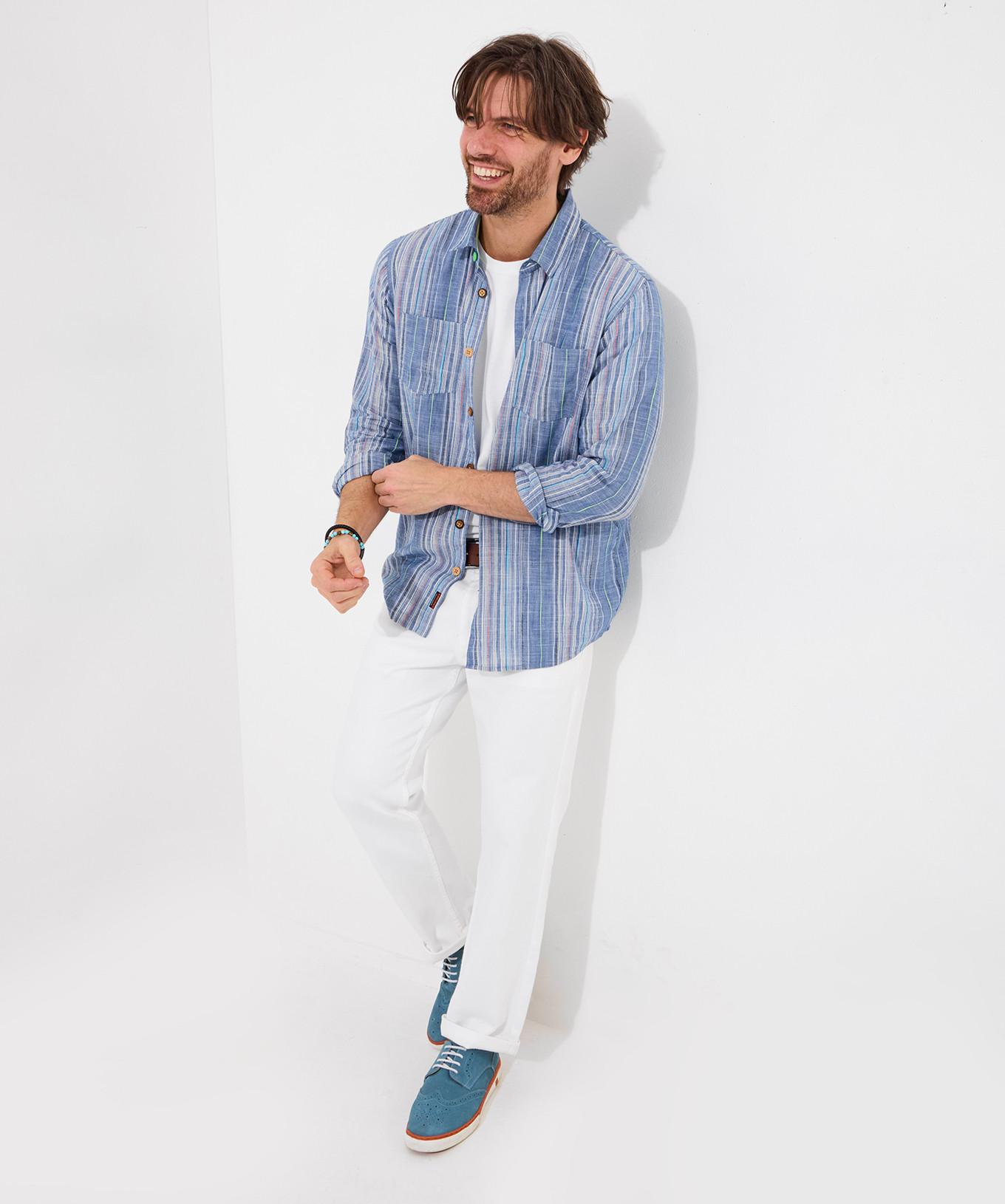 Joe Browns  Gestreiftes Denim-Langarmshirt 