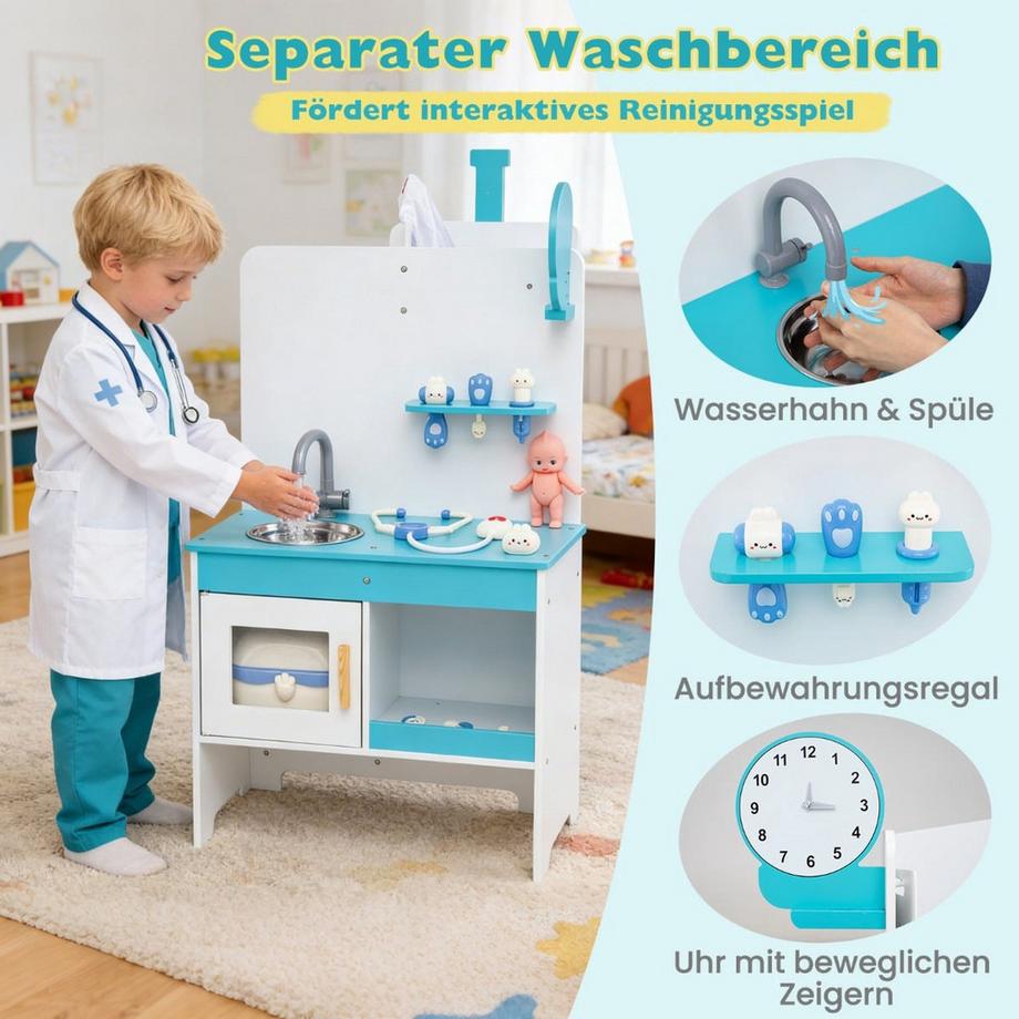 Northix  Set da gioco per bambini con dottore e elettrocardiogramma 