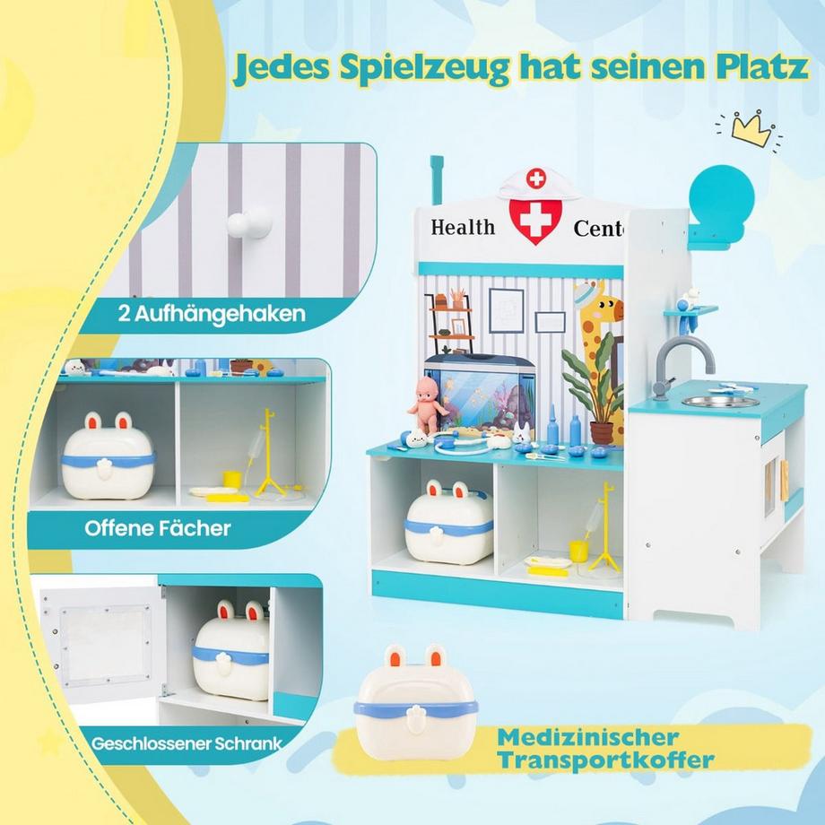 Northix  Set da gioco per bambini con dottore e elettrocardiogramma 