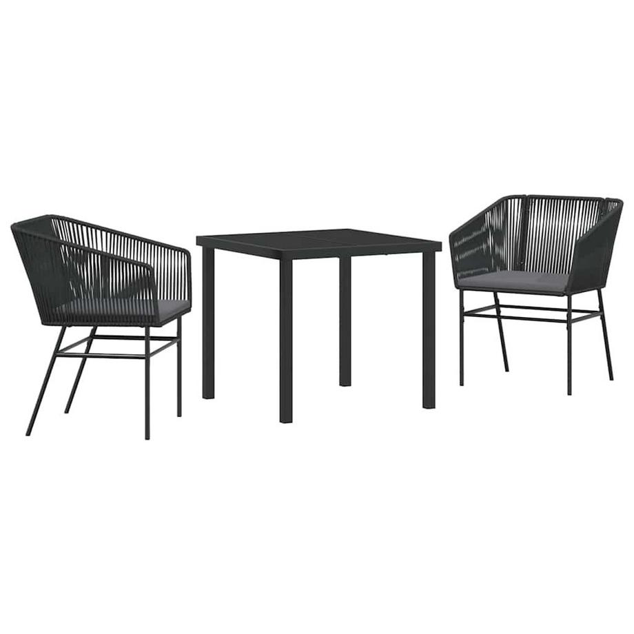 Set da Pranzo per Giardino Acciaio verniciato a polvere
