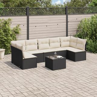 VidaXL set divano da giardino Polirattan  