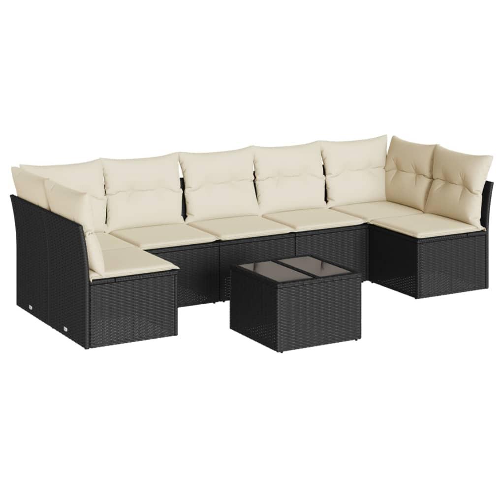 VidaXL set divano da giardino Polirattan  