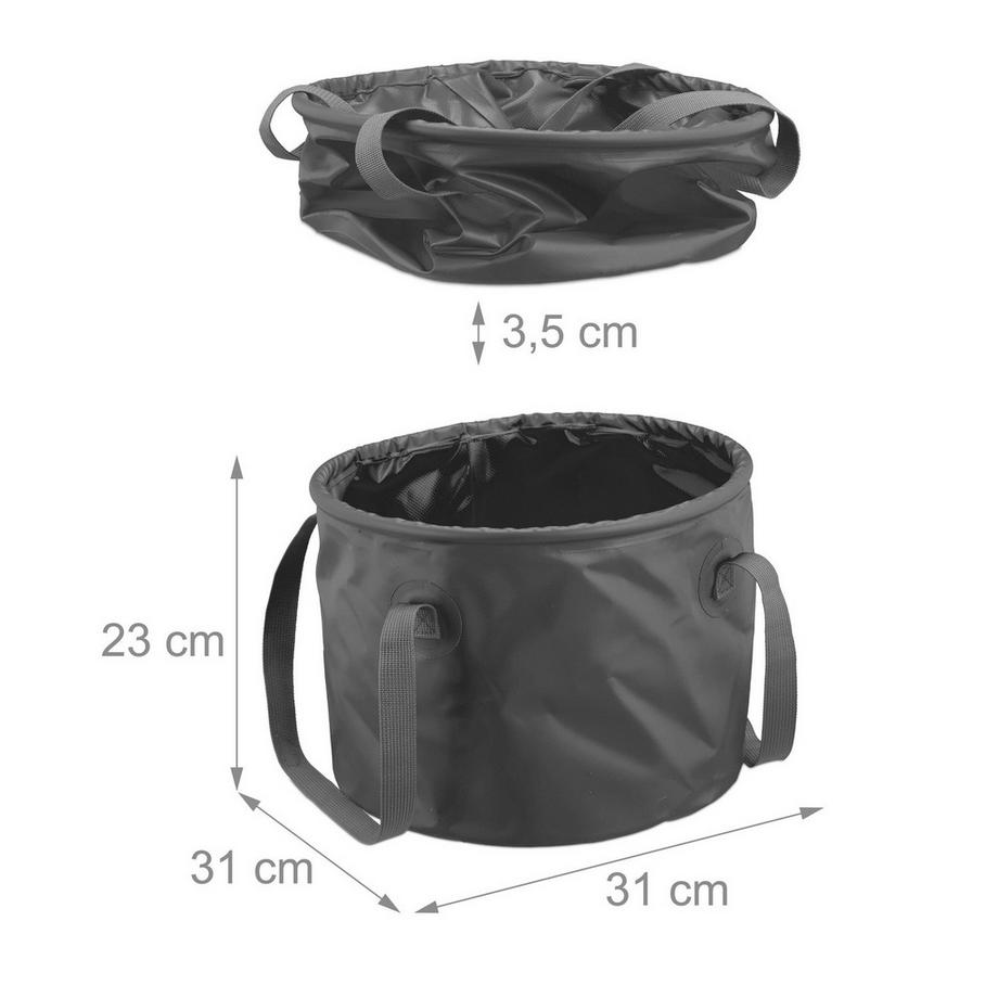 B2X  Faltbarer Eimer für Camping 15 Liter 