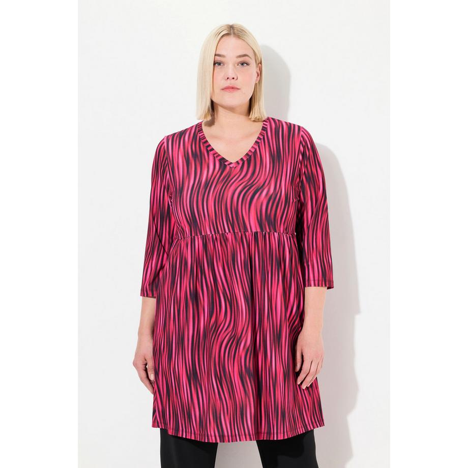 Ulla Popken T-shirt long imprimé coupe A  