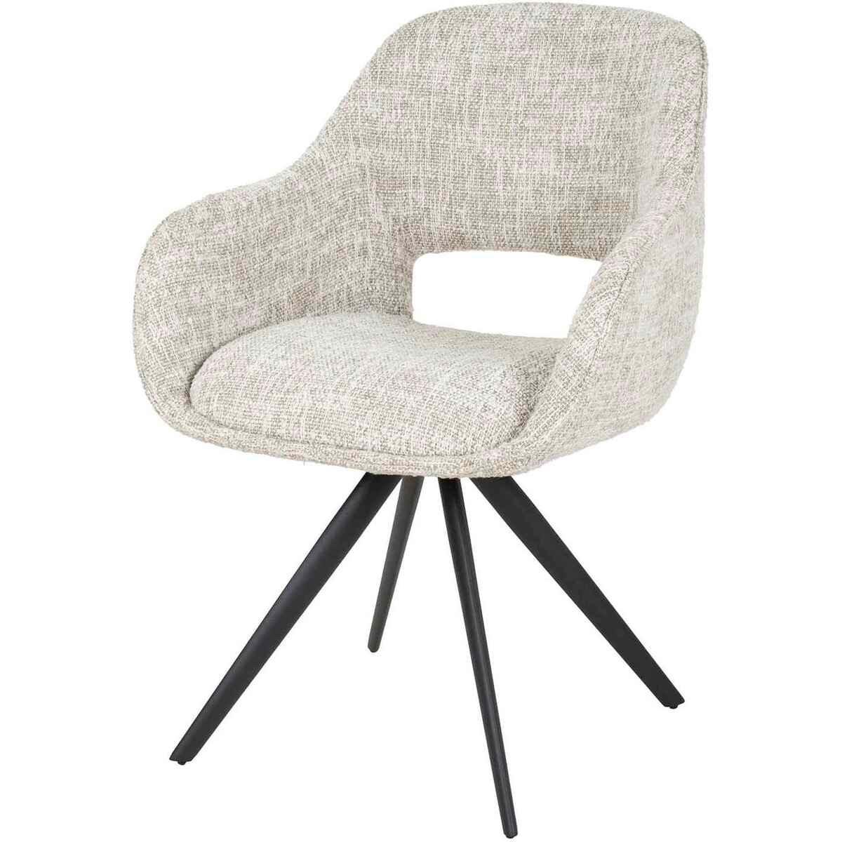 mutoni Fauteuil Spring pivotant Eagle crème-gris  