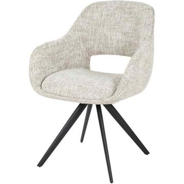 Fauteuil Spring pivotant Eagle crème-gris