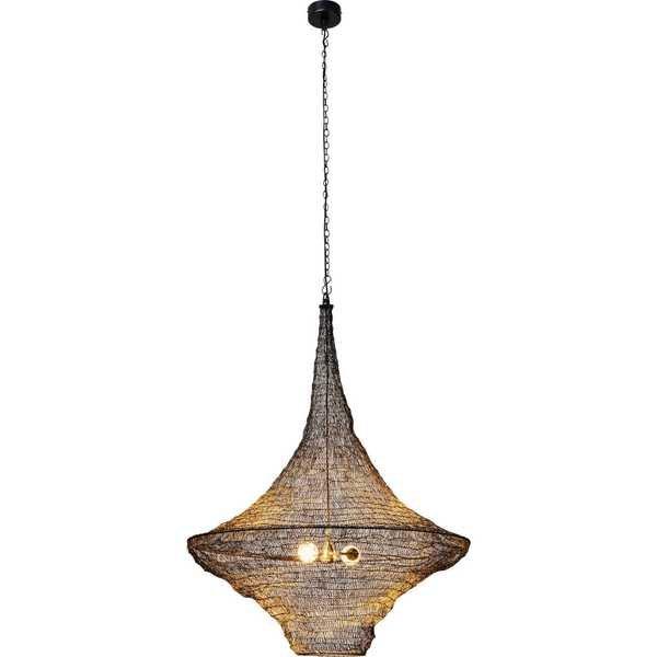 KARE Design Lampada a sospensione Cocoon tonda nera 89  