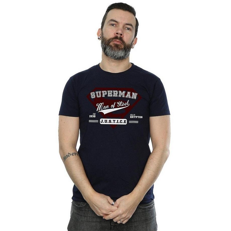 SUPERMAN Man of Steel Justice Grafik T-Shirt  
