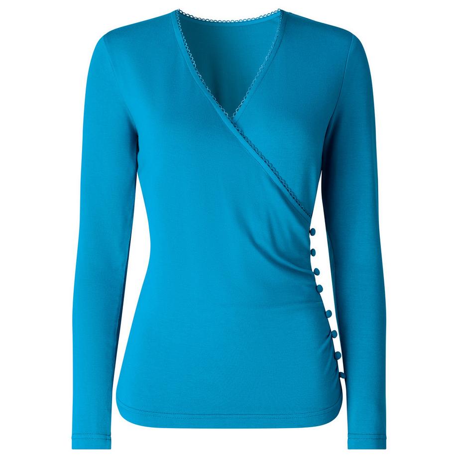 Joe Browns Langärmeliges Henley-Shirt mit Wickeloptik  