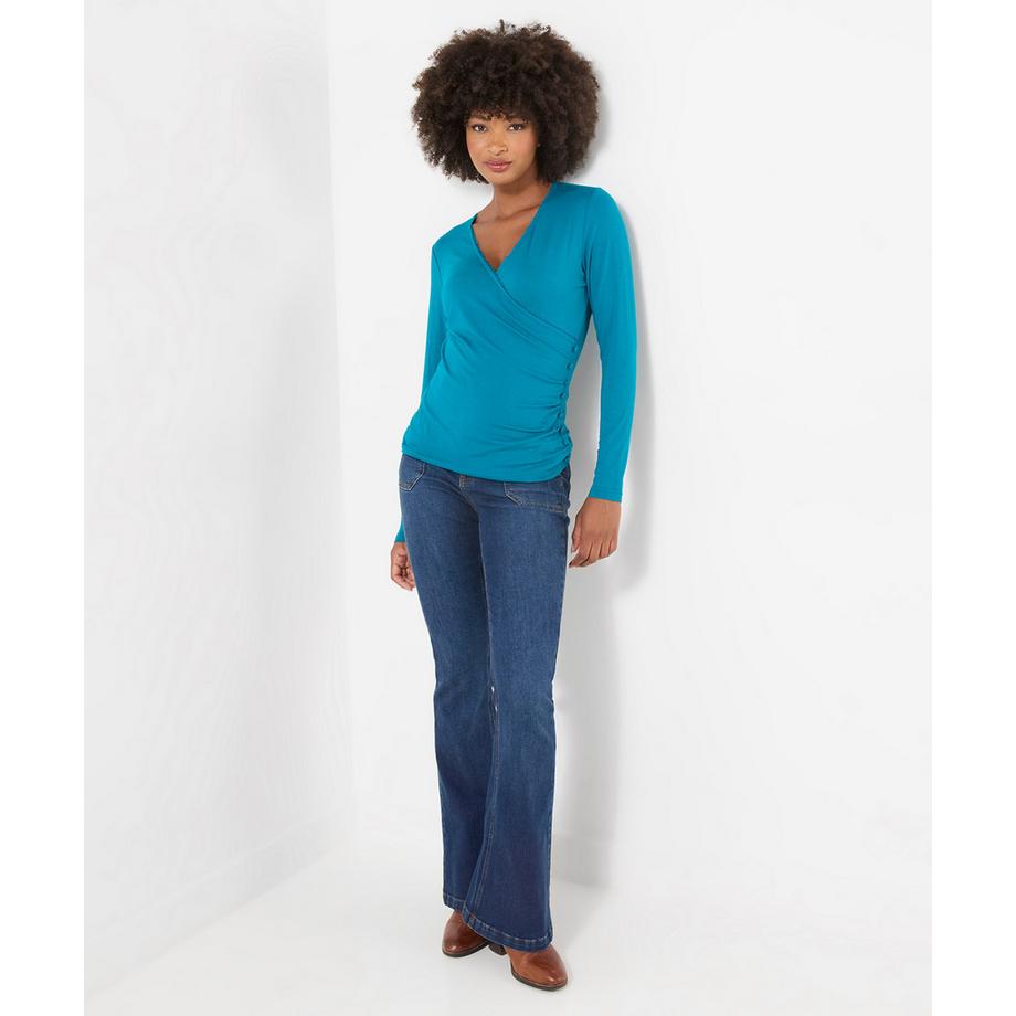 Joe Browns Langärmeliges Henley-Shirt mit Wickeloptik  