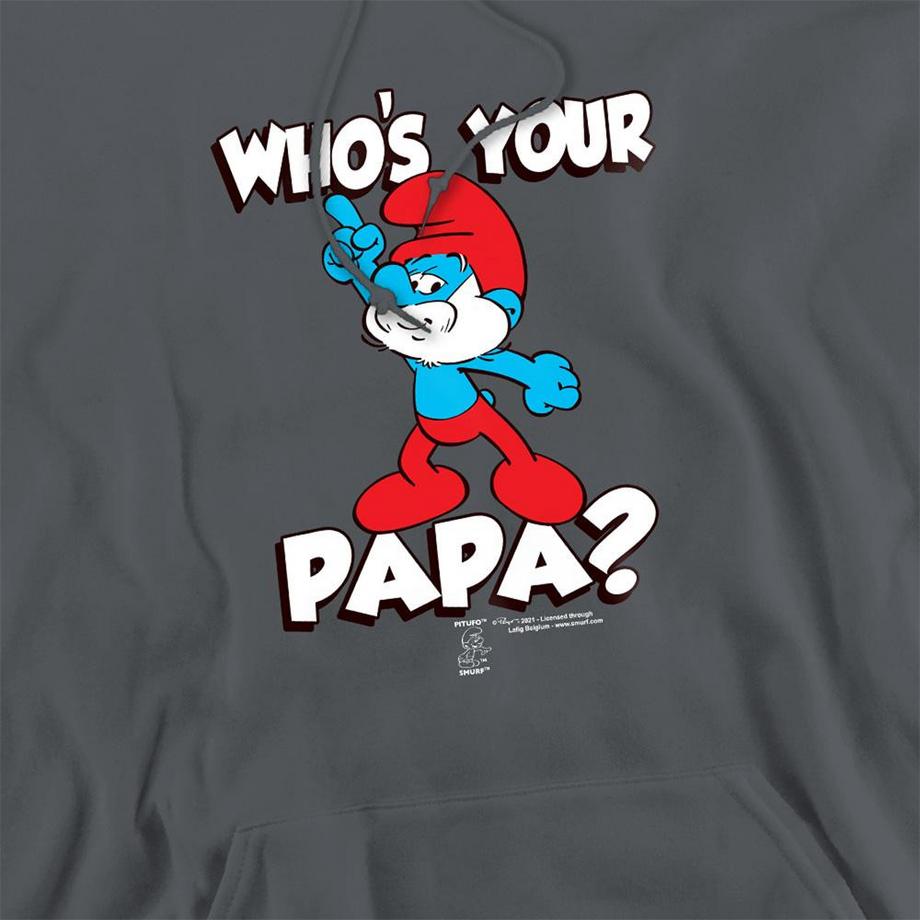 Puffi Felpa Con Cappuccio Grande Puffo Who's Your  