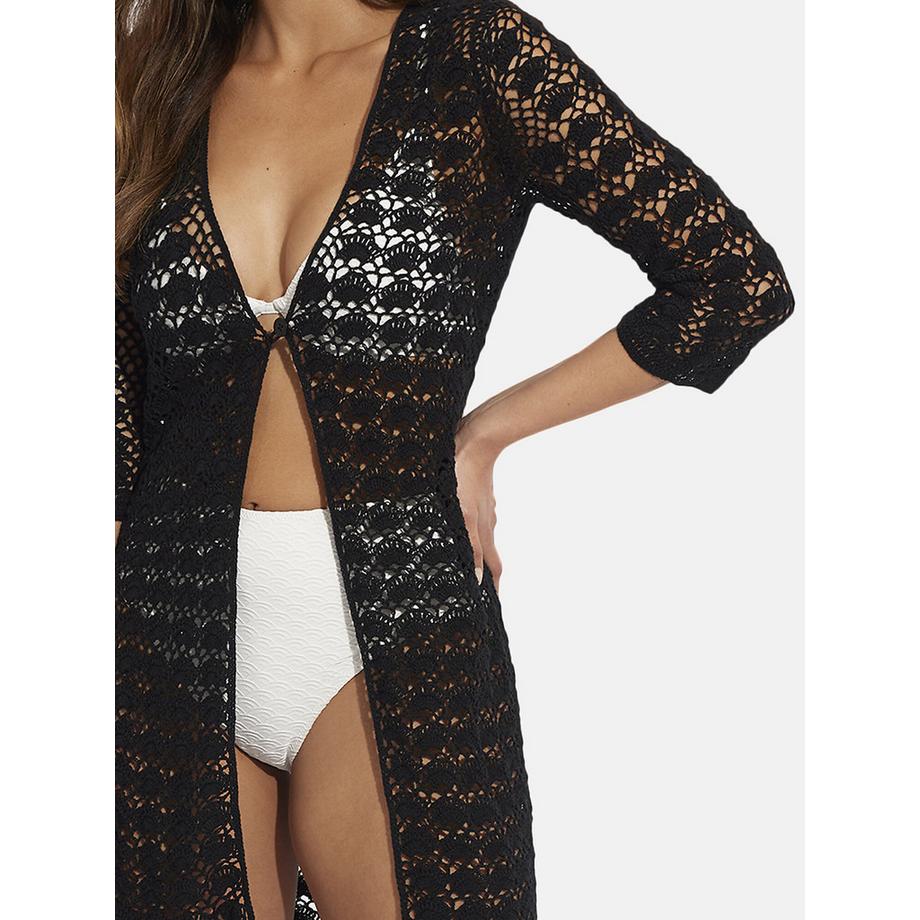 Selmark Kimono da spiaggia con maniche a tre quarti Complementos  