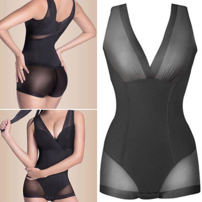 B2X  Intimo modellante per il corpo Shapewear, Nero - Taglia L 