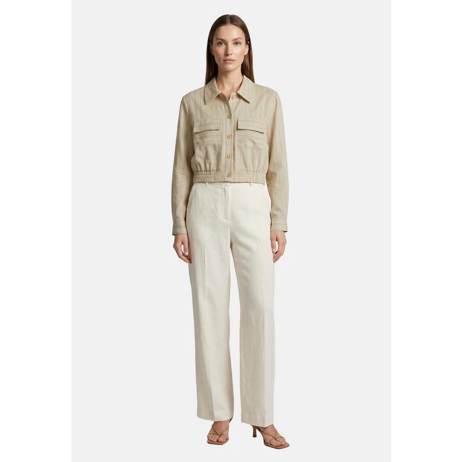 Roberta Rossi Camicia a maniche lunghe a righe con tasche petto  
