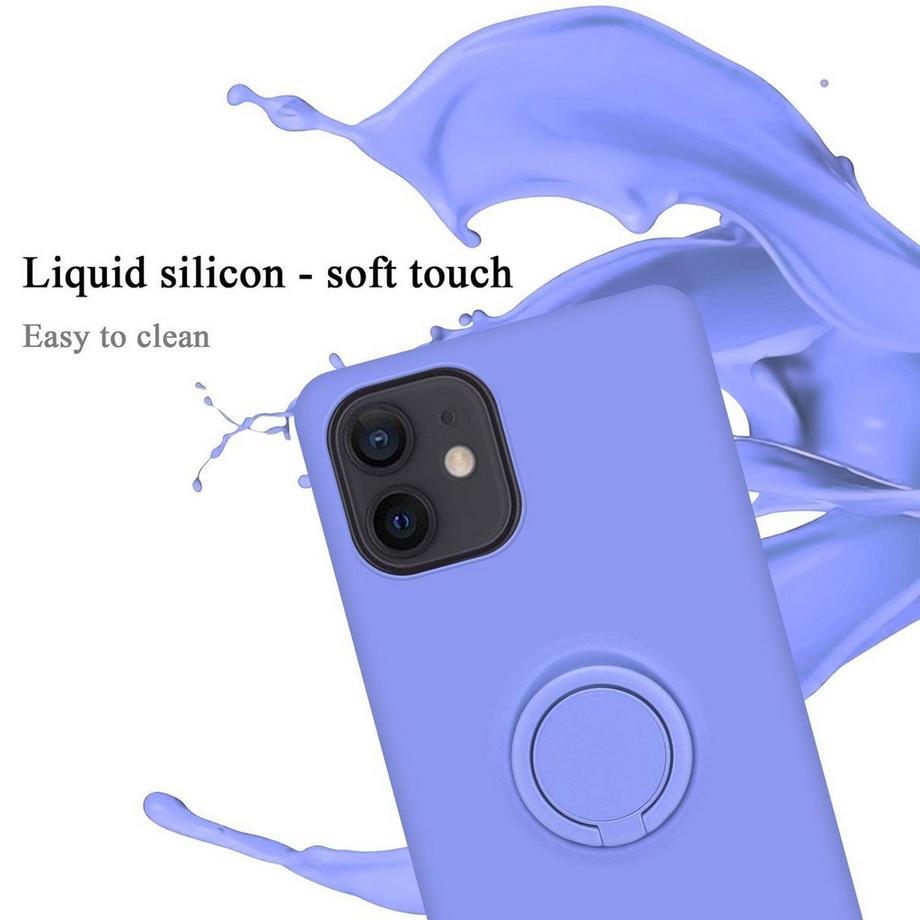 Cadorabo  Hülle für Apple iPhone 12 MINI TPU Silikon mit Ring Liquid 