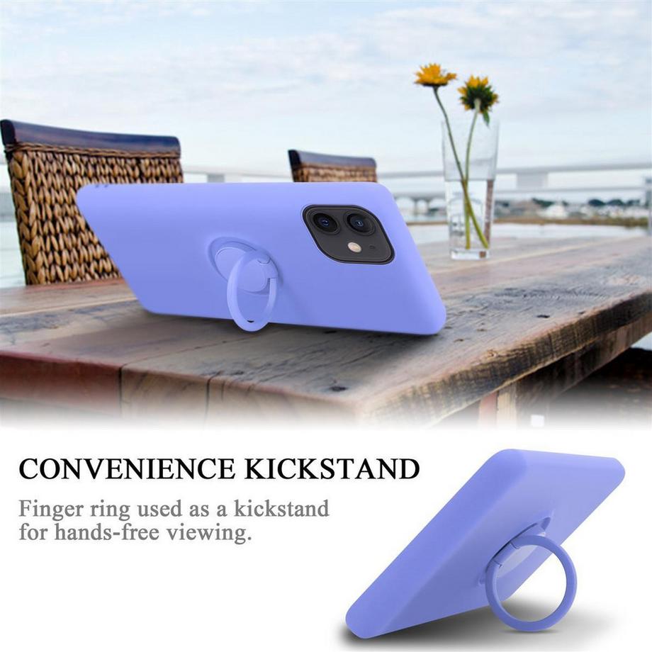 Cadorabo  Hülle für Apple iPhone 12 MINI TPU Silikon mit Ring Liquid 