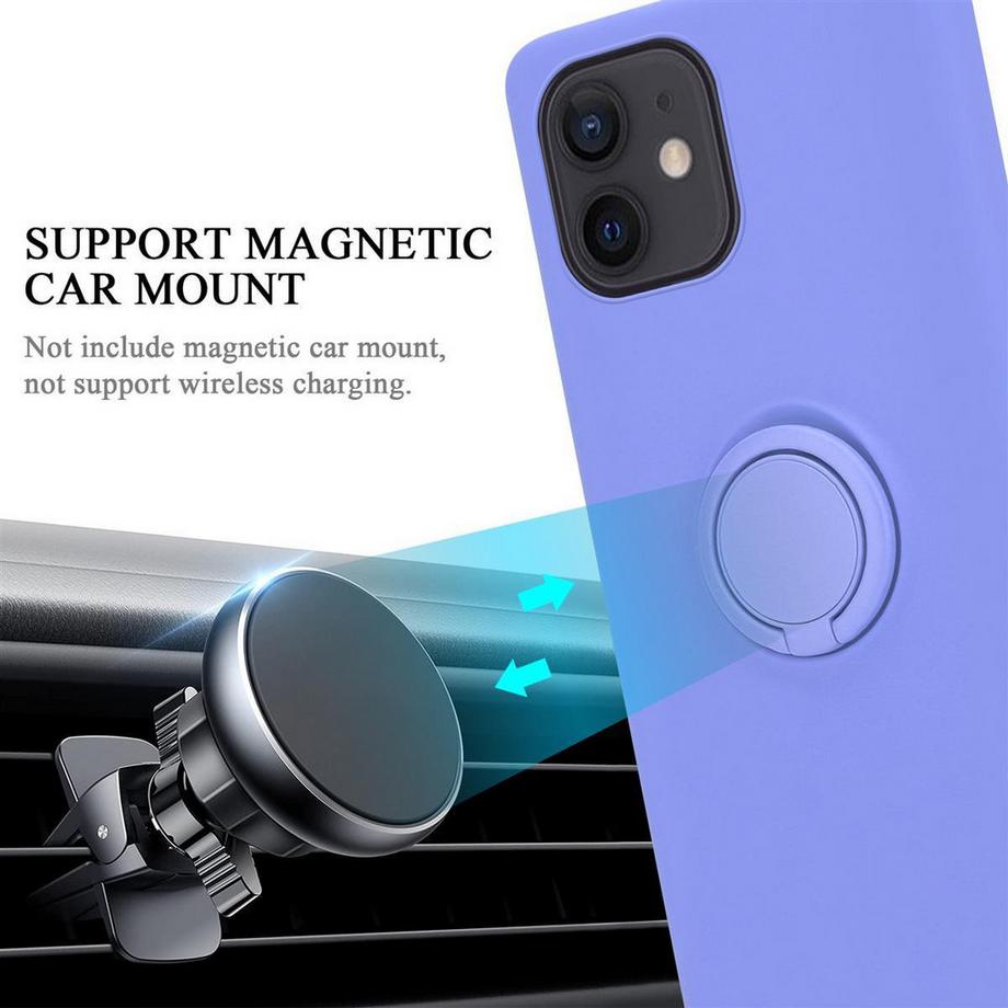 Cadorabo  Hülle für Apple iPhone 12 MINI TPU Silikon mit Ring Liquid 