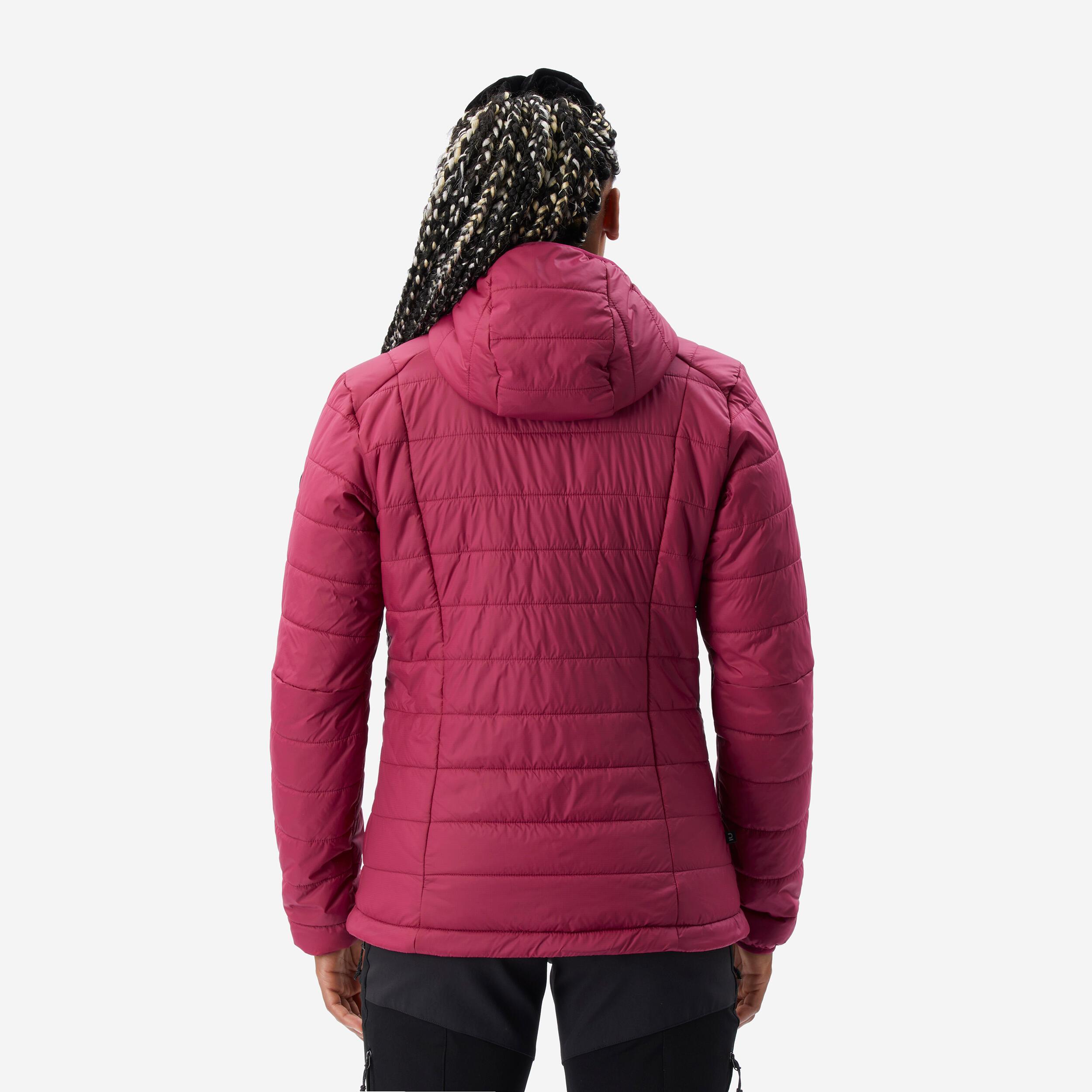 FORCLAZ MT100 Wattierte Bergtrekking Jacke mit Kapuze  