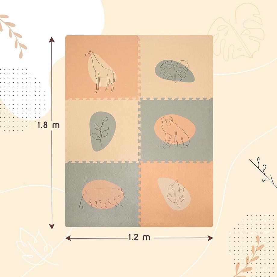 Hakuna Matte  Hakuna Matte XXL Puzzlematte, Jungle Sunset 1.8 m x 1.2 m 