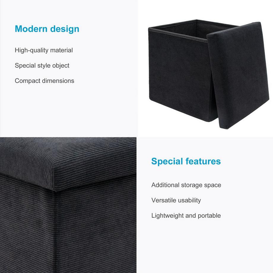 Intirilife Faltbarer Sitzhocker  