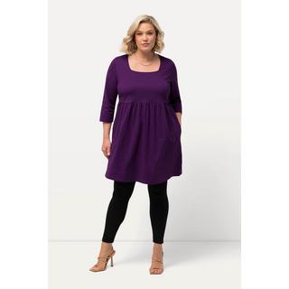 Ulla Popken  Longshirt, A-Linie, Carree-Ausschnitt, 3/4-Arm 