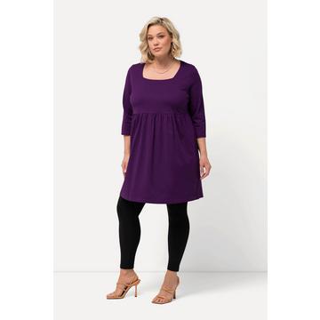 Longshirt, A-Linie, Carree-Ausschnitt, 3/4-Arm