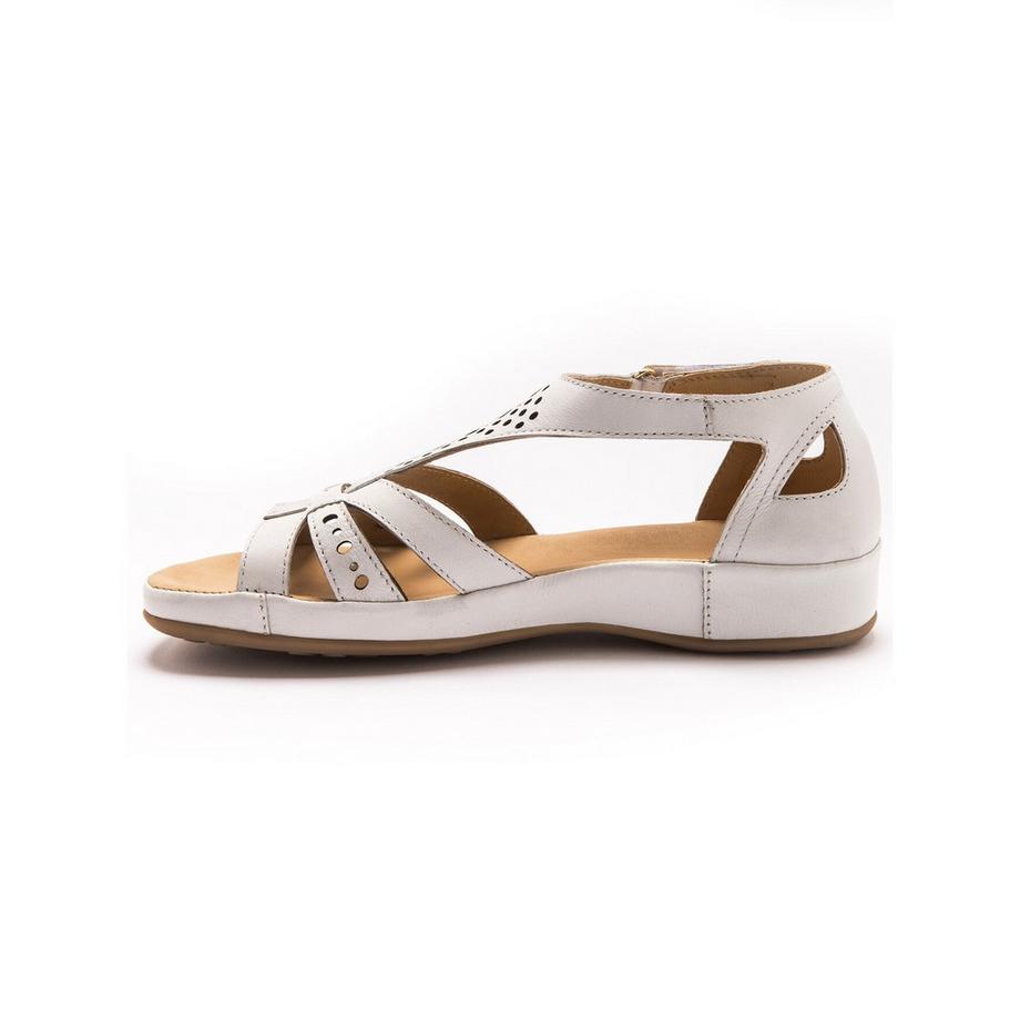 Pédiconfort Ledersandalen mit durchbrochenem Riemen  