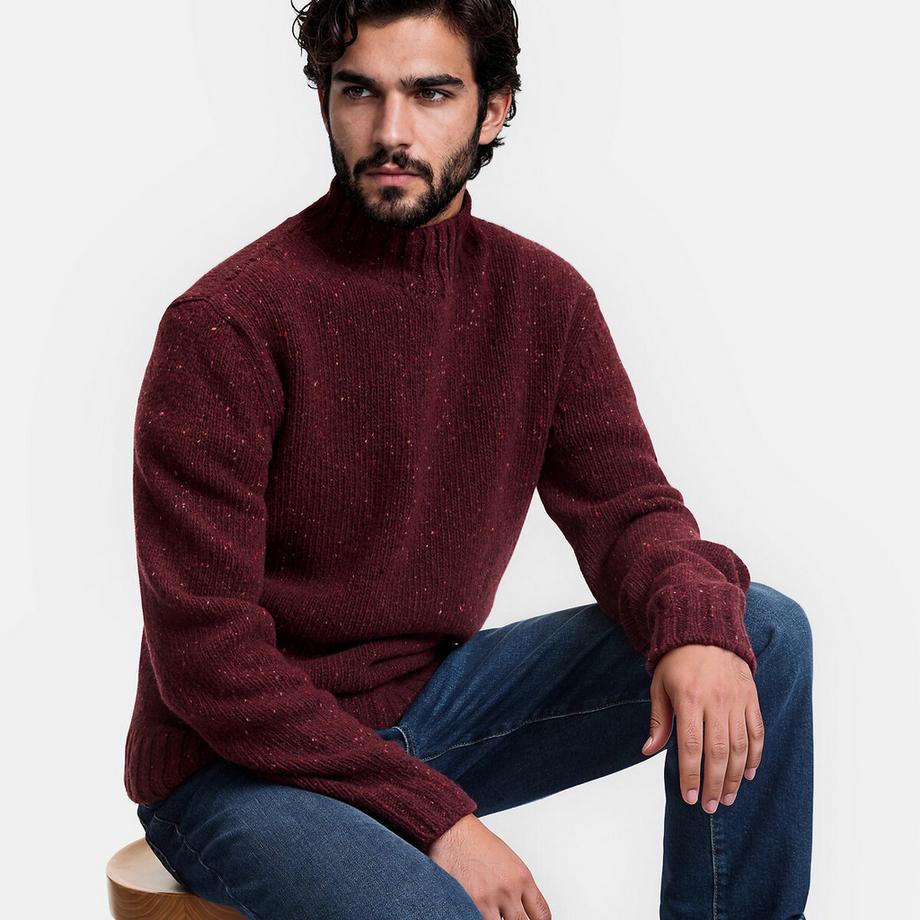 Pull nepsé col montant en grosse maille