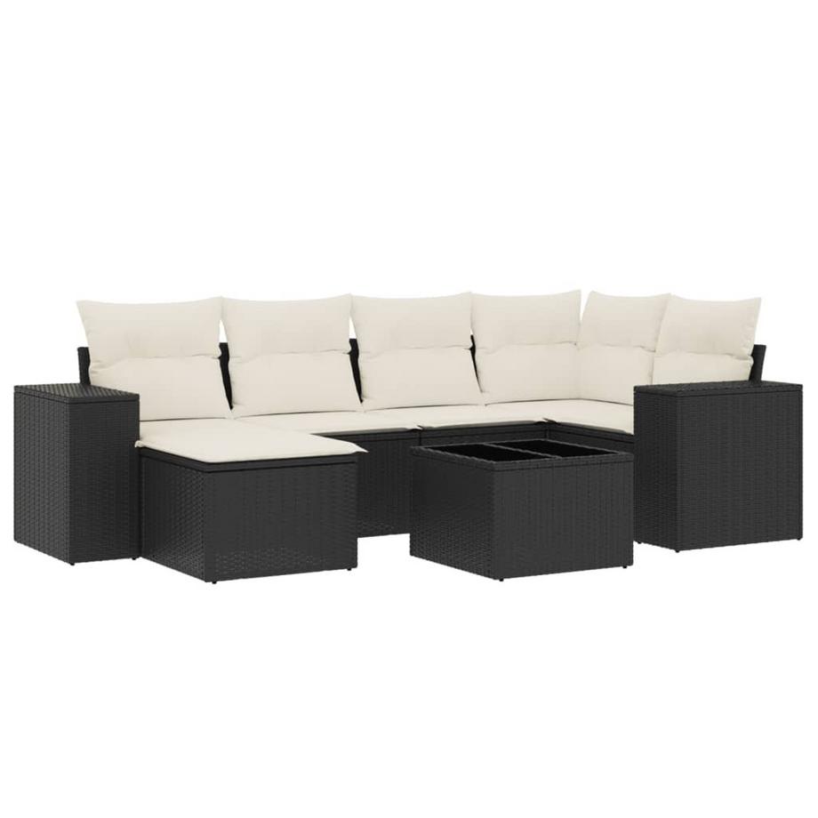 set divano da giardino Polirattan