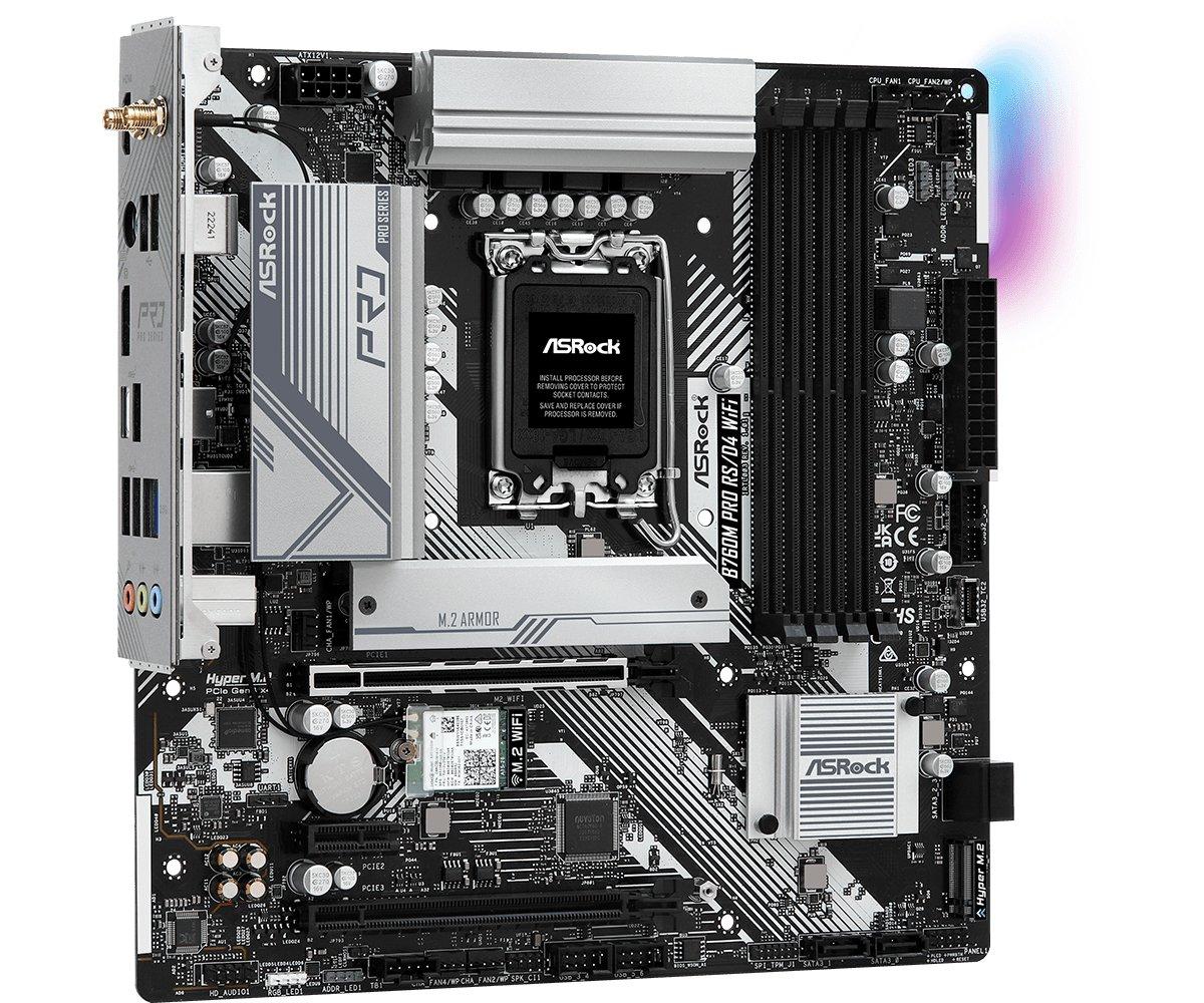 ASRock  B760M Pro RS/D4 WiFi Intel B760 LGA 1700 micro ATX 