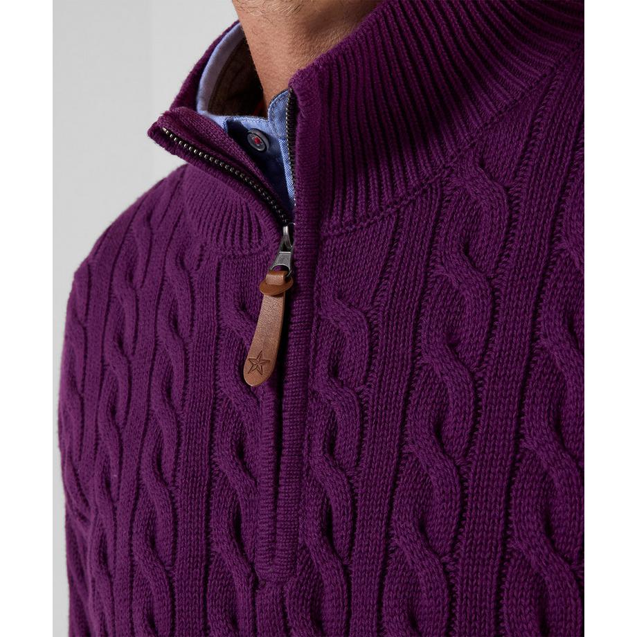 Joe Browns Felpa Collo Alto a Maglia Intrecciata  