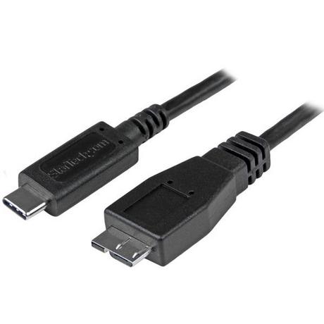 STARTECH.COM  StarTech.com USB-C auf Micro B Kabel - StSt - 0,5m - USB 3.1 (10 Gbits) 