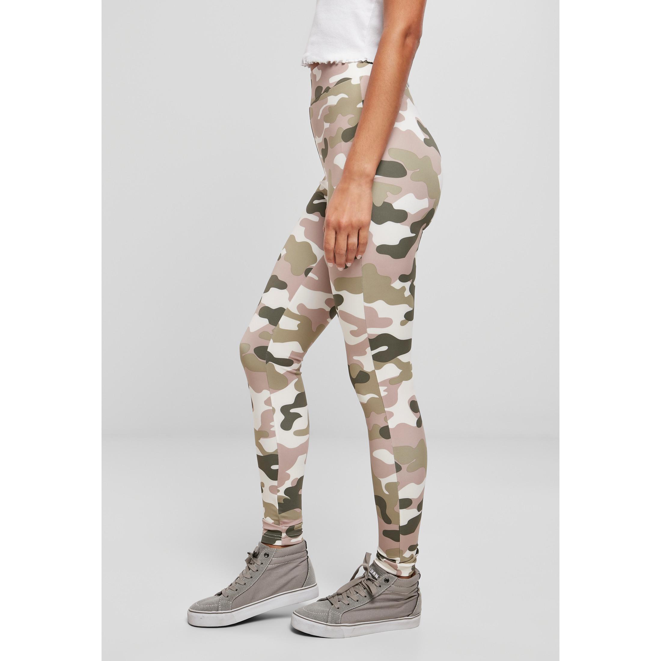 URBAN CLASSICS  Leggings a vita alta da donna Urban Classics Camo tech 