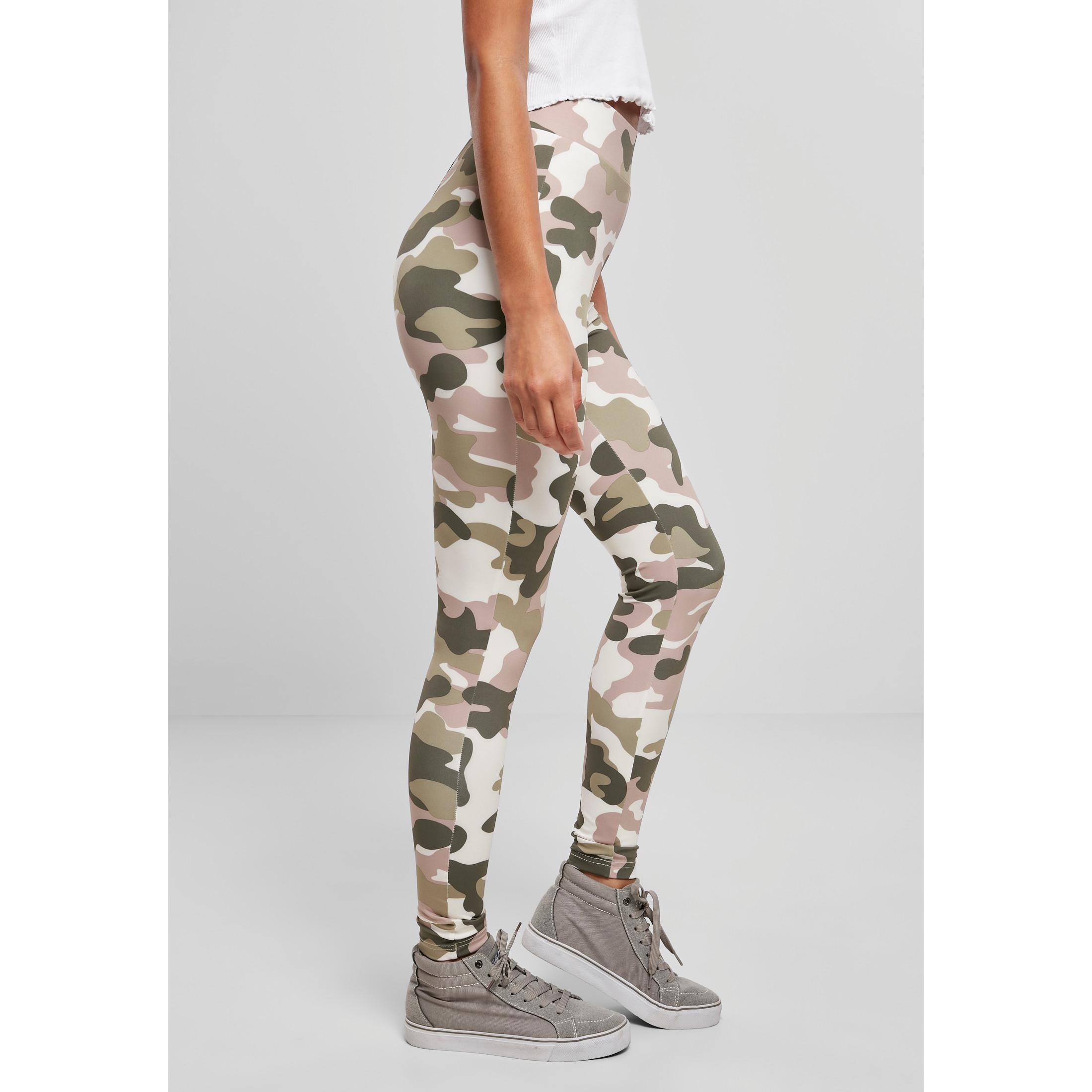 URBAN CLASSICS  Leggings a vita alta da donna Urban Classics Camo tech 