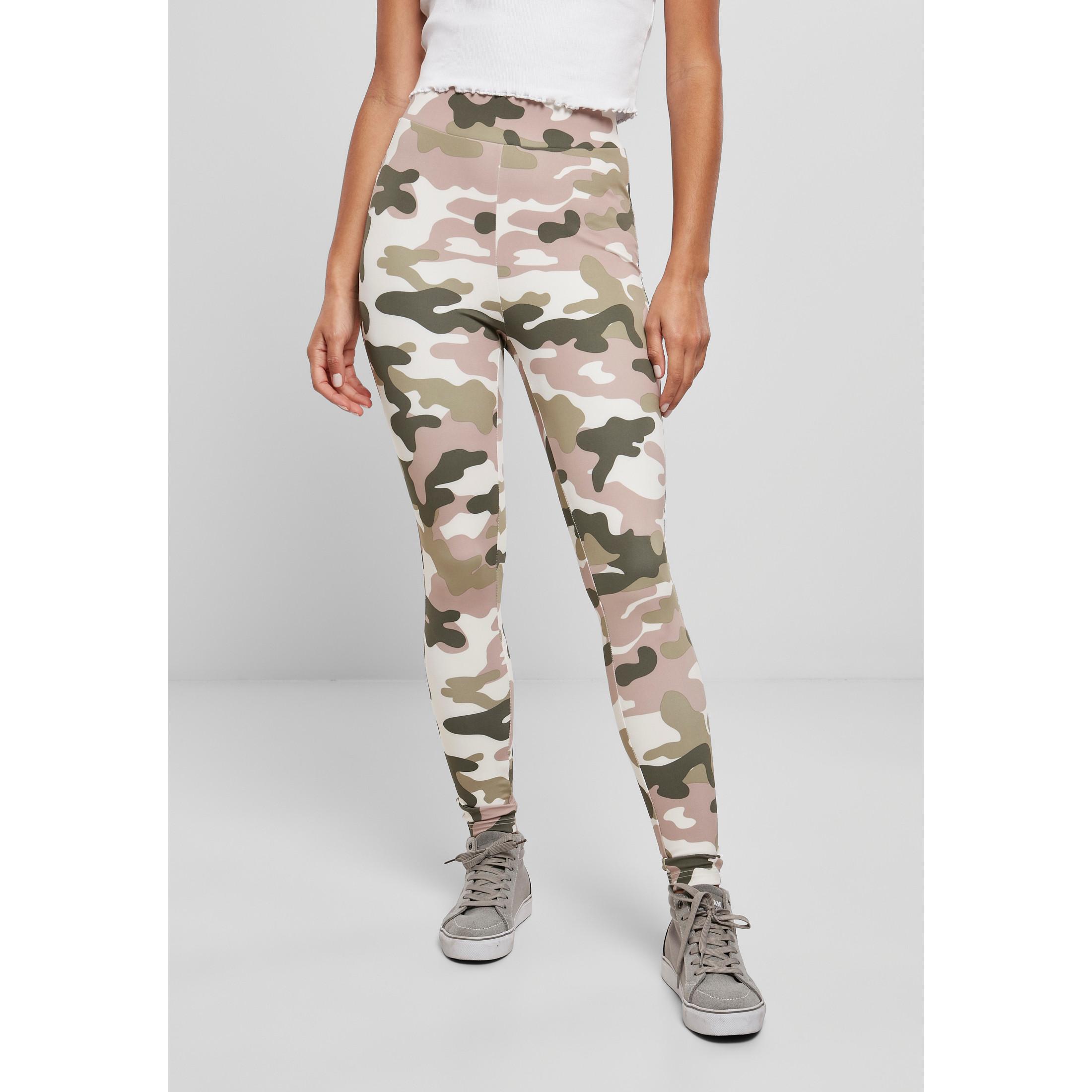 URBAN CLASSICS  Leggings a vita alta da donna Urban Classics Camo tech 