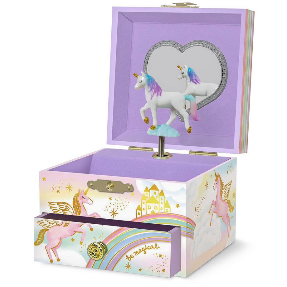 Only-bags.store  Spieluhr für Kinder mit tanzendem Einhorn und Spiegel 