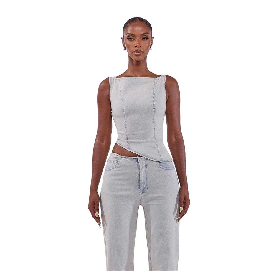 Mars Mika Top Denim Lavato  
