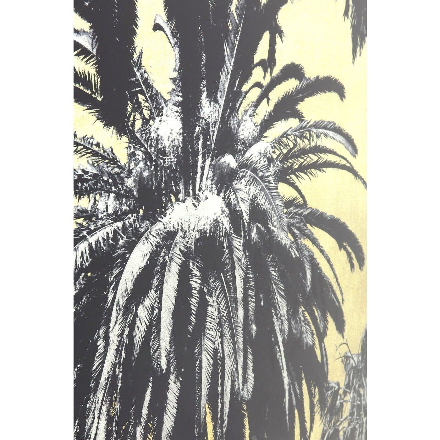 KARE Design Bild Glas Metallic Palms 120x180cm  