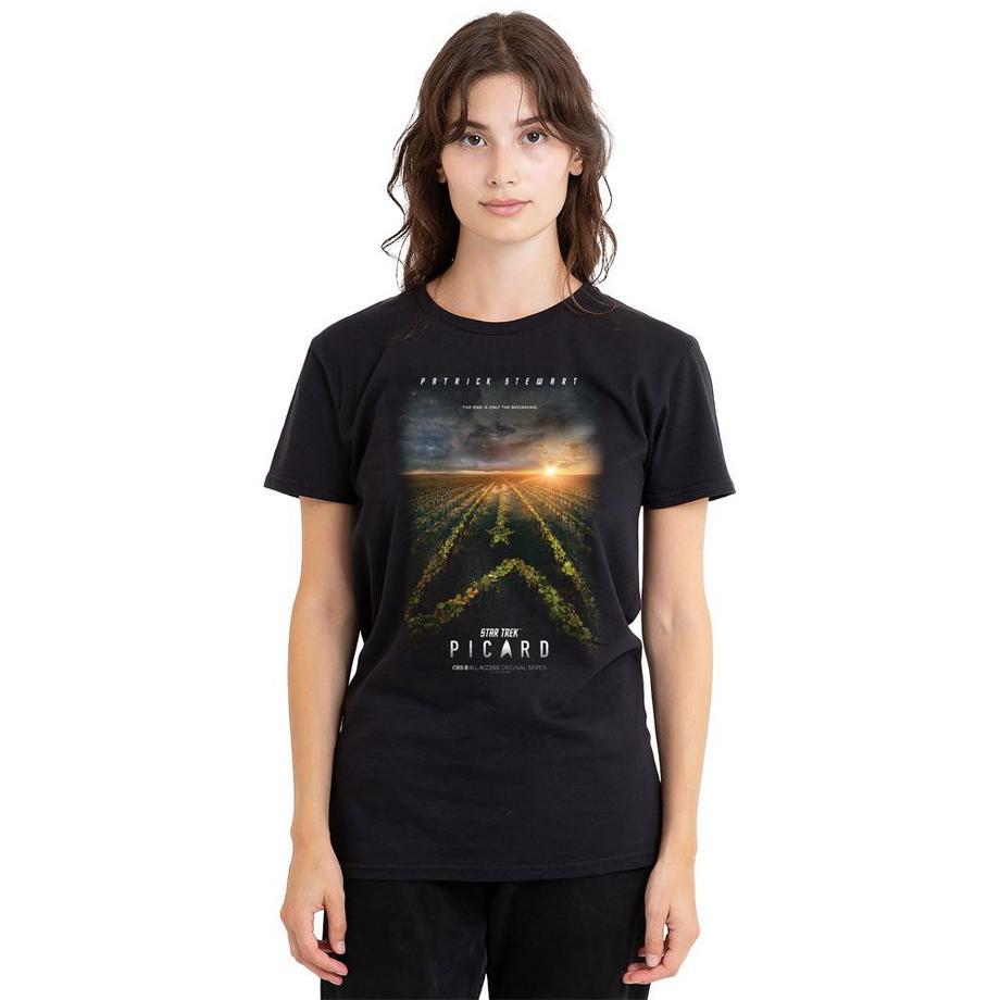Star Trek T-Shirt con Stampa Grafica Picard  